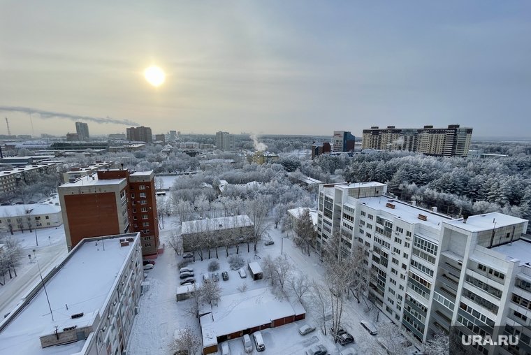 1 января. Челябинск, холод, зима, погода, солнце, виды города, мороз