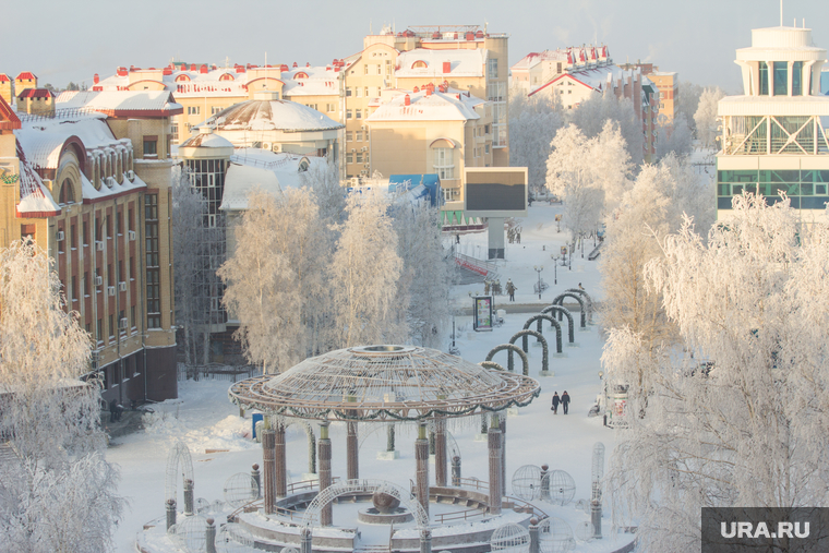 Клипарт. Ханты-Мансийск, город ханты-мансийск, зима, белые деревья