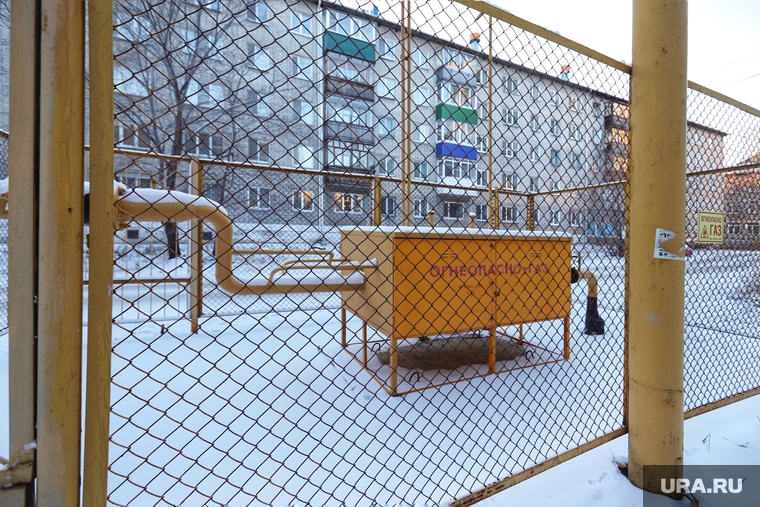 Строительные площадки застройщика Бабочкина. Курган, газ, бытовой газ