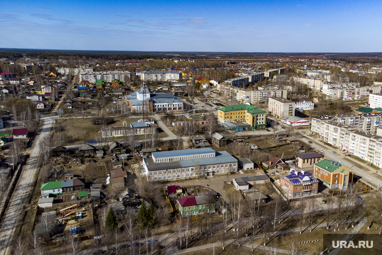 Коми Пермяцкий округ. Кудымкар. Пермь, вид города с высоты, виды кудымкар