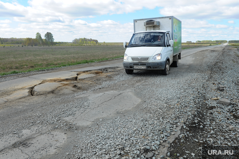Дорога на Озерск Челябинск, яма, ухабы, газель