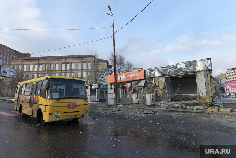 Обстрел центра Донецка, донецк, обстрел, сво