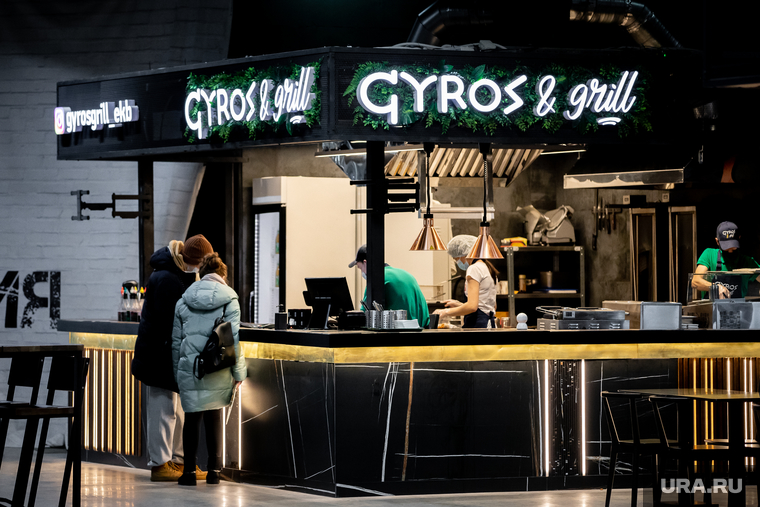 Фуд-маркет E-story в ТРЦ "Гринвич". Екатеринбург, фудкорт, ресторан, гирос, gyros, стрит фуд, фуд-корт, e story, e-story