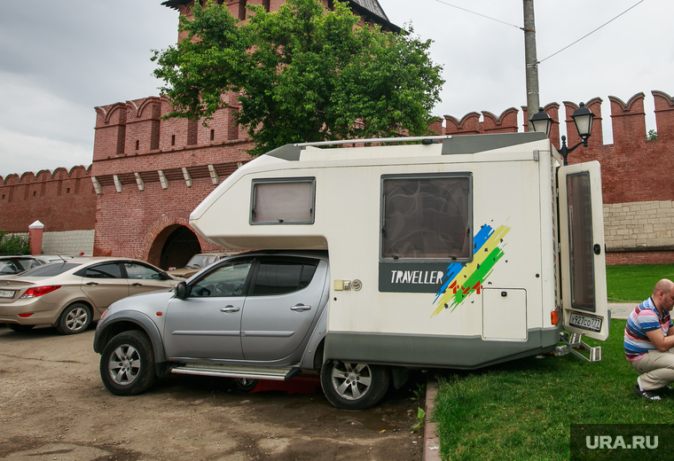 Виды Тулы. Лето. Тула, туристы, тульский кремль, дом на колесах, туризм