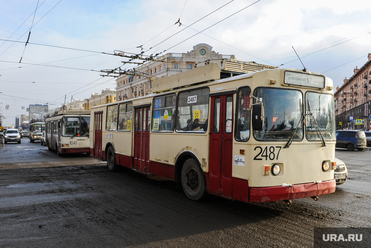 Городской пассажирский транспорт. Челябинск, троллейбус, пассажирский транспорт