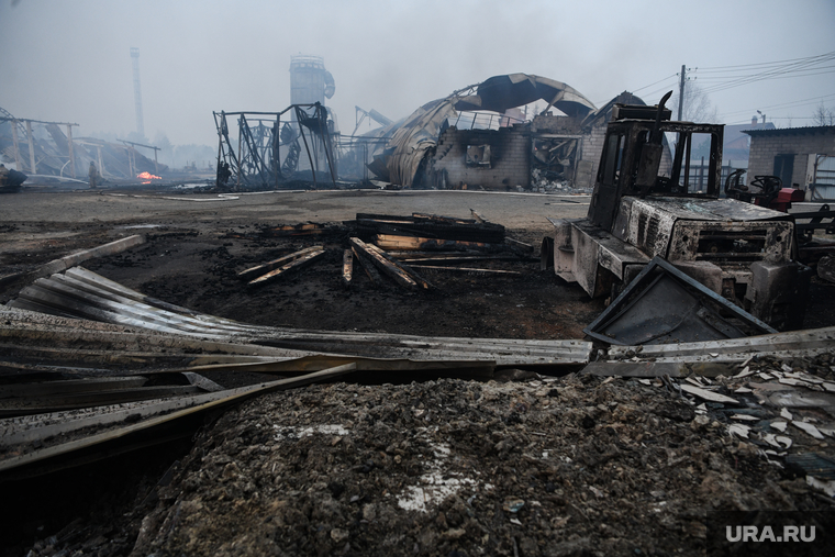 Последствия пожара в деревне Успенка. Тюменская область, последствия пожара