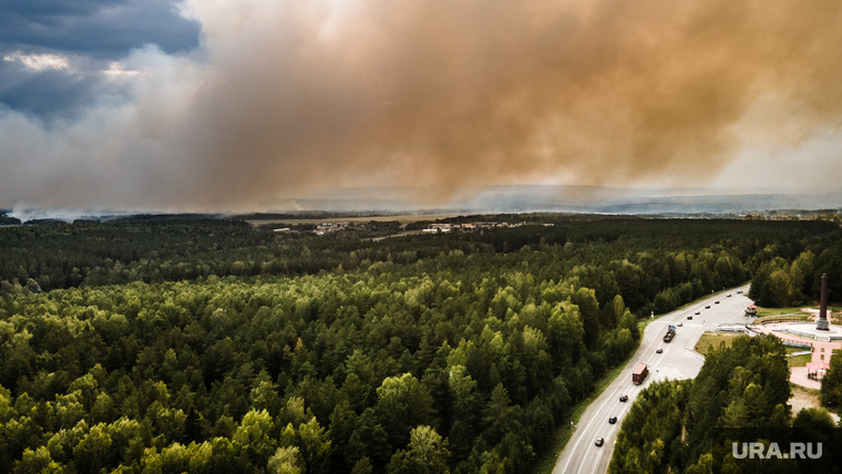 Горящий лес возле горы Волчиха. Свердловская область , первоуральский городской округ, лесной пожар, пожар на волчихе