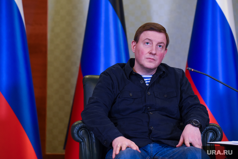 Совместная пресс-конференция Дениса Пушилина и Андрея Турчака. ДНР, Донецк, турчак андрей