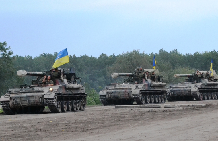 Вооруженные силы Украины. stock, колонна, сау, артиллерия, всу, stock