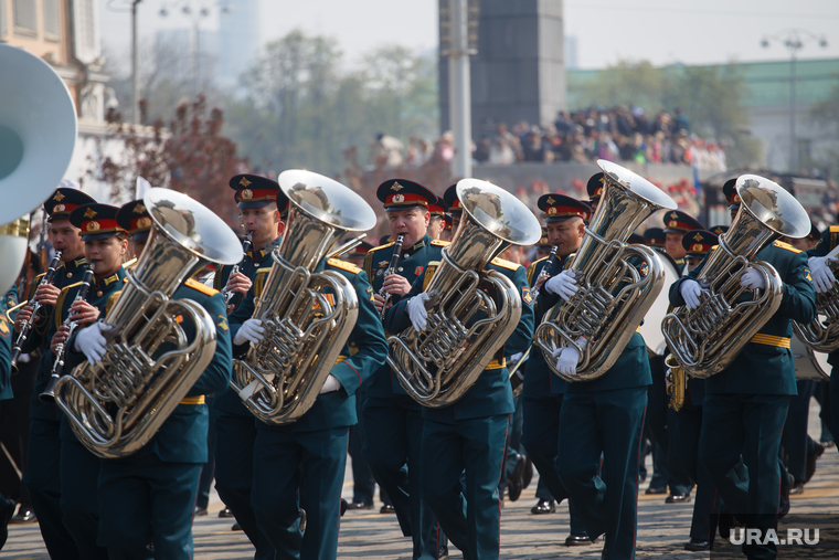 Парад Победы. Точка у сквера. Екатеринбург, военный оркестр, парад победы, 9 мая, 9 мая 2023, парад победы 2023