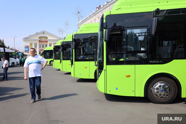 Презентация новых автобусов. Курган , общественный транспорт, автобусы