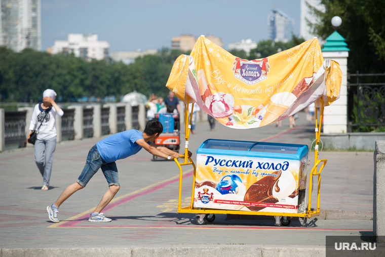 Жара в Екатеринбурге, мороженое