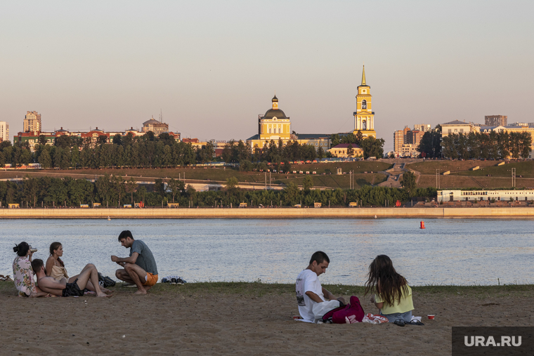 Виды Перми. г. Пермь, пляж, отдых, пермь