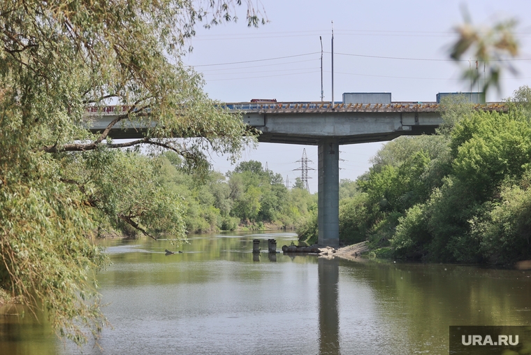 Мост по улице Бурова-Петрова. Курган , мост, река тобол, мост бурова-петрова