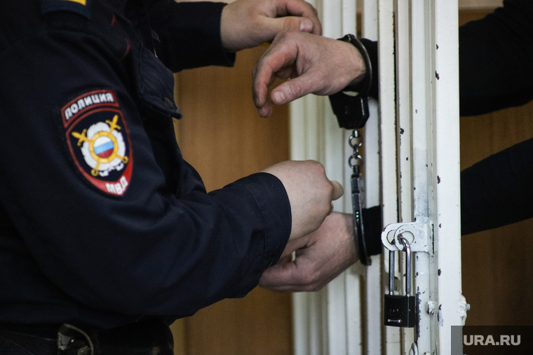 Судебное заседание по уголовному делу бывшего зам губернатора Пугина Сергея. Курган, заключенные, арест, обвинение, полиция, арестант, наручники, задержание