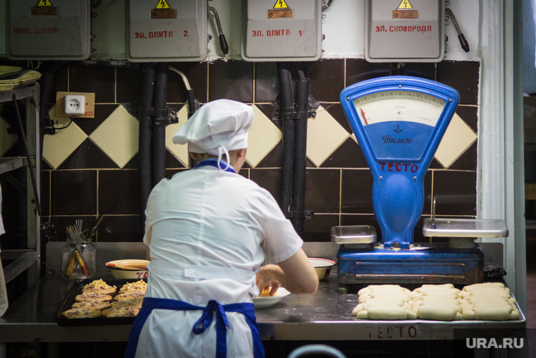 Клипарт. Магнитогорск, столовая, выпечка, продукты, весы, еда, повар, приготовление еды