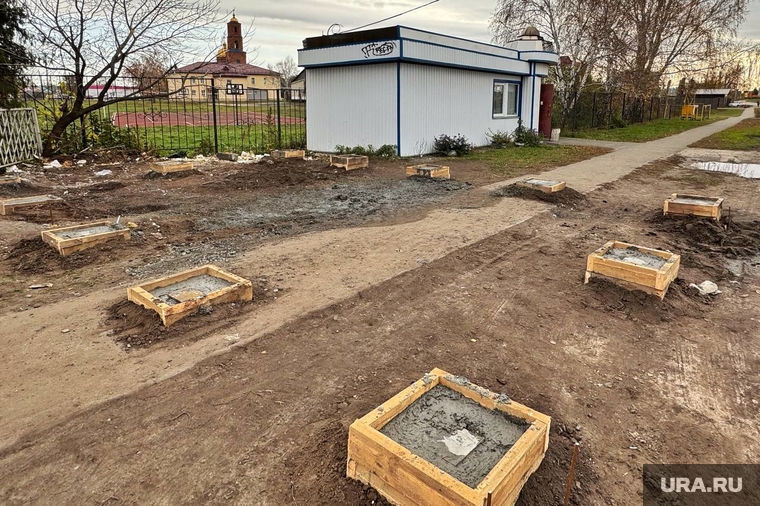 Село Введенское. Начало строительства похоронного дома. Курган, село введенское, село введенка
