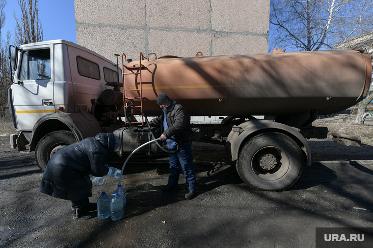 Пункт обогрева в селе Горском. ЛНР, лнр, подвоз воды, вода, сво