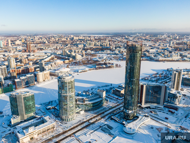 Виды Екатеринбурга, зима, город екатеринбург, виды екатеринбурга, екатеринбург сити