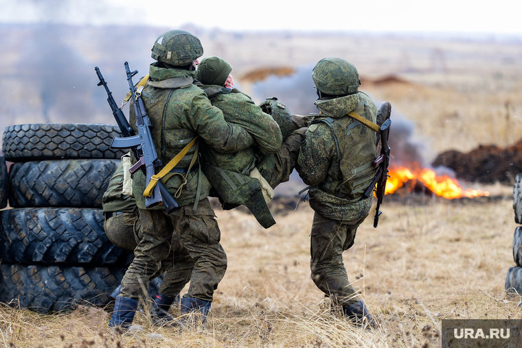 Боевое слаживание мобилизованных на Чебаркульском полигоне ЦВО. Челябинская область, учения, армия, военные, солдаты, оружие, вооружение, война, бойцы, боевые действия, полигон, сво, боевое слаживание