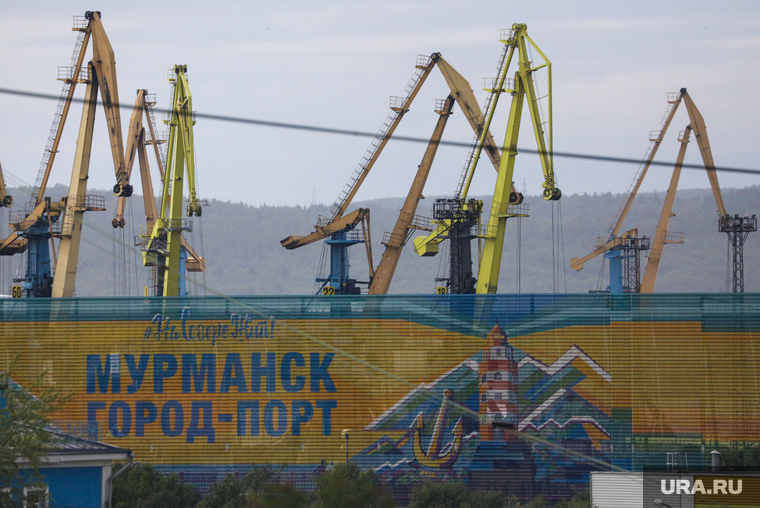 Виды города Мурманск. Мурманск, кран, краны, мурманск