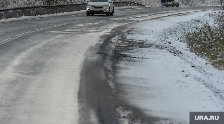 Трасса М5 Дорога Челябинск, снег, трасса м5