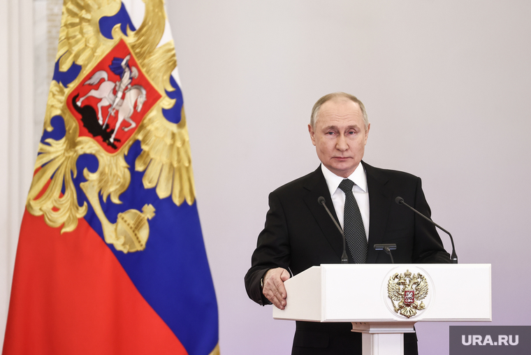 Президент России Владимир Путин на вручении наград Героям России в Кремле. Москва, путин владимир