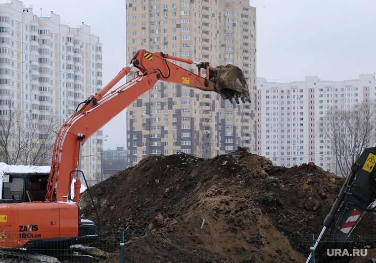 Повседневная жизнь. Москва, экскаватор, яма, жкх, ремонт
