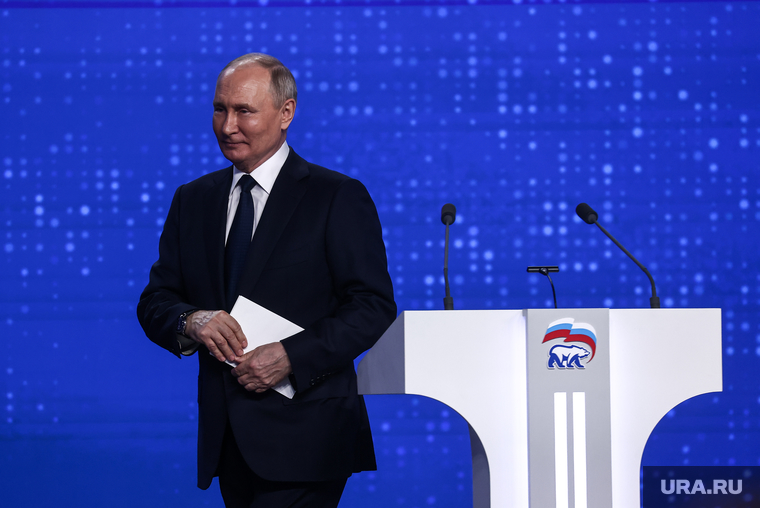 Владимир Путин на XXI съезде партии "Единая Россия". Москва, путин владимир