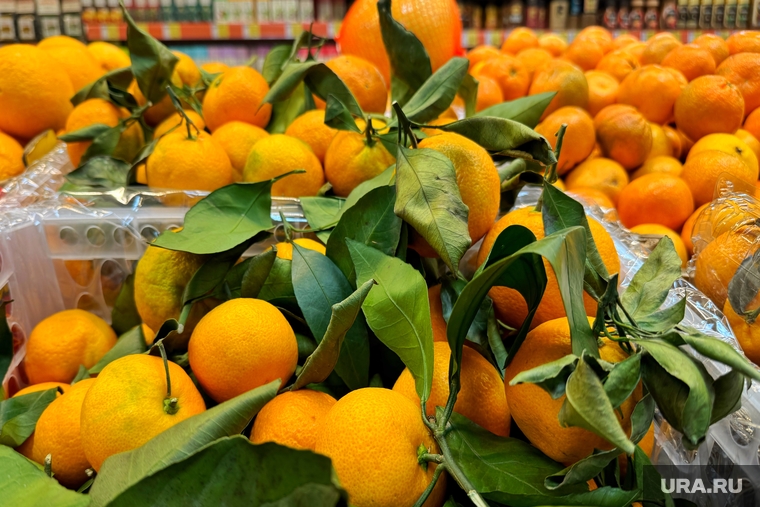 Продуктовый магазин. Курган, мандарины