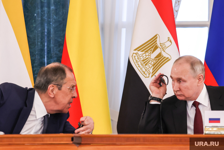 Встреча президента России с лидерами стран Африки в Константиновском дворце. Санкт-Петербург, путин владимир, лавров сергей