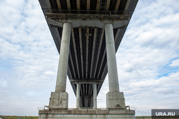 Теплоход "Николай Гоголь" (1959 г.в.) компания "Кама-тревел". Пермь, автомобильный мост