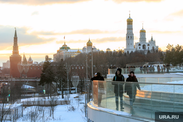 Зимняя Москва, снег, зима, город москва, кремль, колокольня ивана великого, зарядье