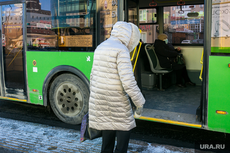 Виды города. Тюмень, транспорт, автобус, общественный транспорт