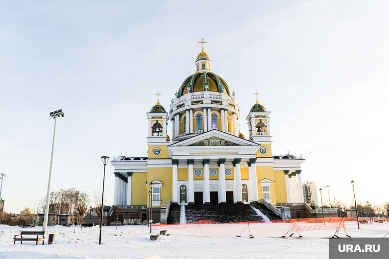 Роспись алтаря кафедрального собора Рождества Христова. Челябинск, храм, фрески, кафедральный собор