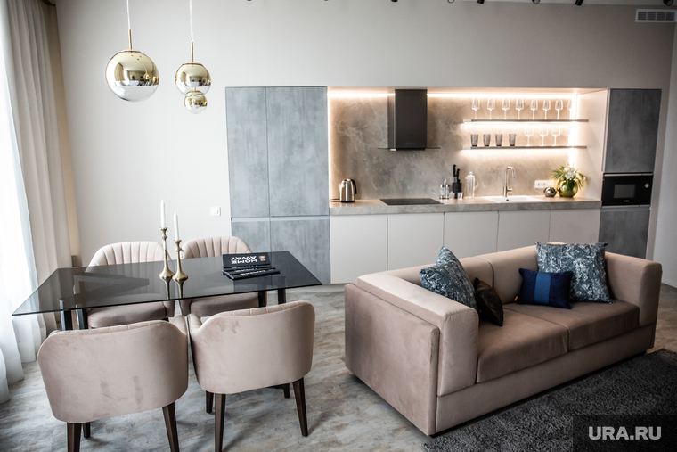 Апартаменты в башне "Исеть" "Home Away". Екатеринбург, апартаменты, интерьер