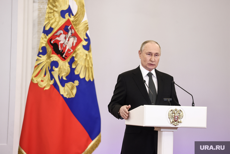 Президент России Владимир Путин на вручении наград Героям России в Кремле. Москва, путин владимир