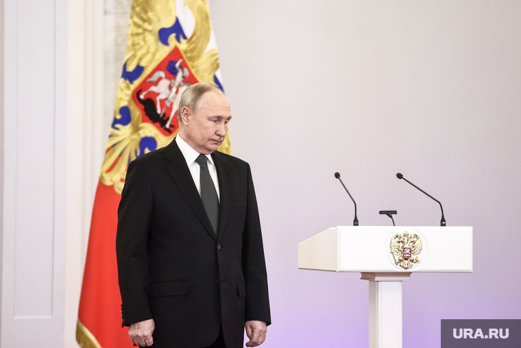 Президент России Владимир Путин на вручении наград Героям России в Кремле. Москва, путин владимир