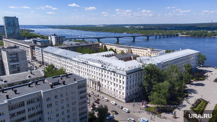 Виды города. Пермь, вкиу, вид города с высоты, бизнес центр бажов