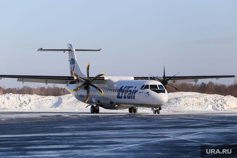 Споттинг. Курган, снег, аэропорт, зима, utair, споттинг, летное поле, аэродром, атр72