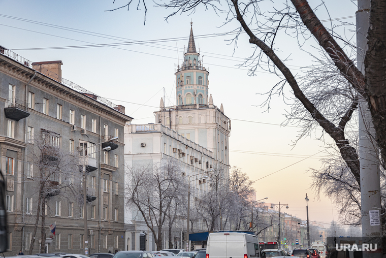 Виды Перми, зима 2020 г. Пермь., зима, гу мвд по пермскому краю, полиция, пермь, гу мвд, башня смерти