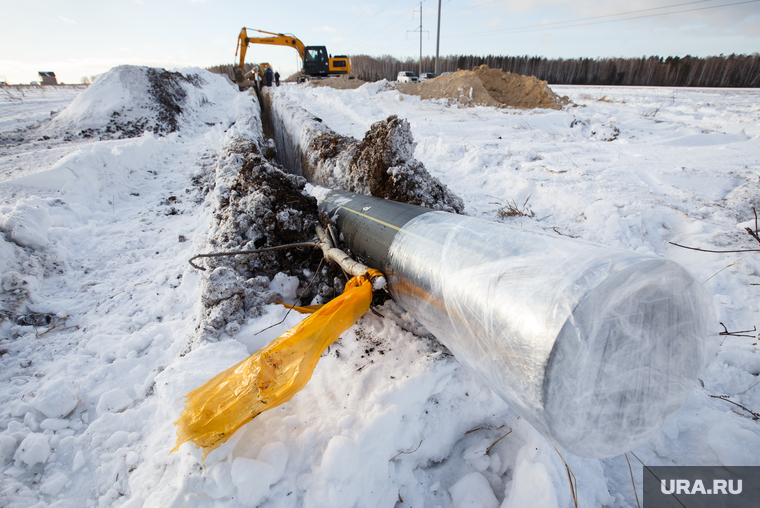 Прокладка нового газопровода высокого давления. Газпром газораспределение. Екатеринбург, газопровод, газификация, прокладка газопровода, монтаж газопровода