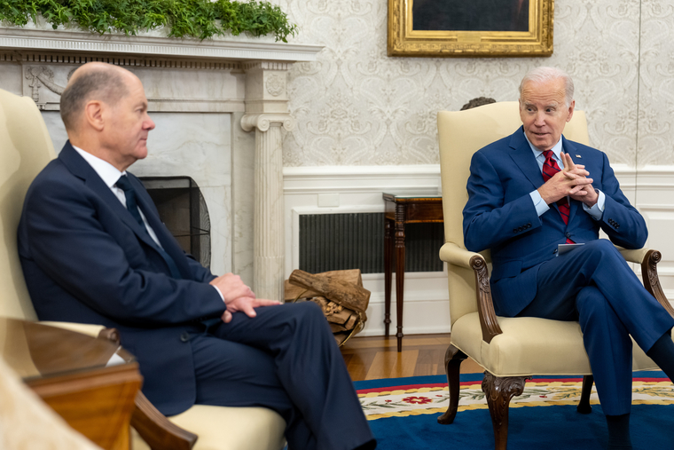 Президент США. stock, Олаф Шольц, Джо Байден, stock