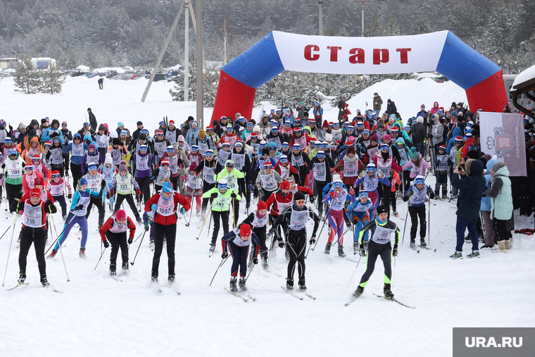 Лыжня России 2019. Курган, старт, лыжня россии 2019