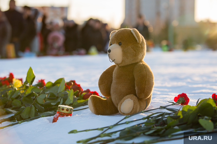 Акция памяти погибших при пожаре в Кемерове в ТЦ "Зимняя вишня". Сургут
, акция памяти, траурная церемония, цветы, игрушка