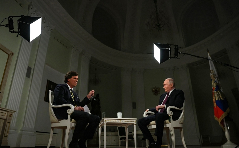 Интервью Путина Такеру Карлсону., путин владимир, Карлсон Такер