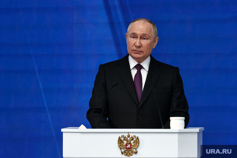 Владимир Путин на послании Федеральному Собранию РФ. Москва, путин владимир