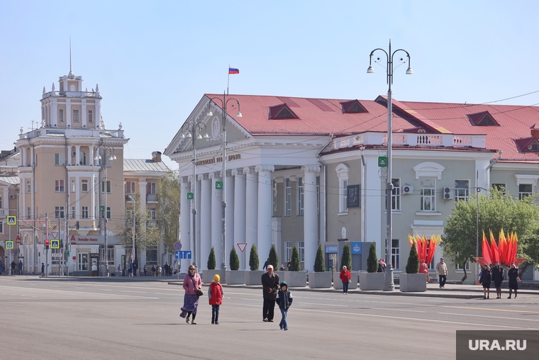 9 мая. Курган, город курган, 9 мая, площадь ленина