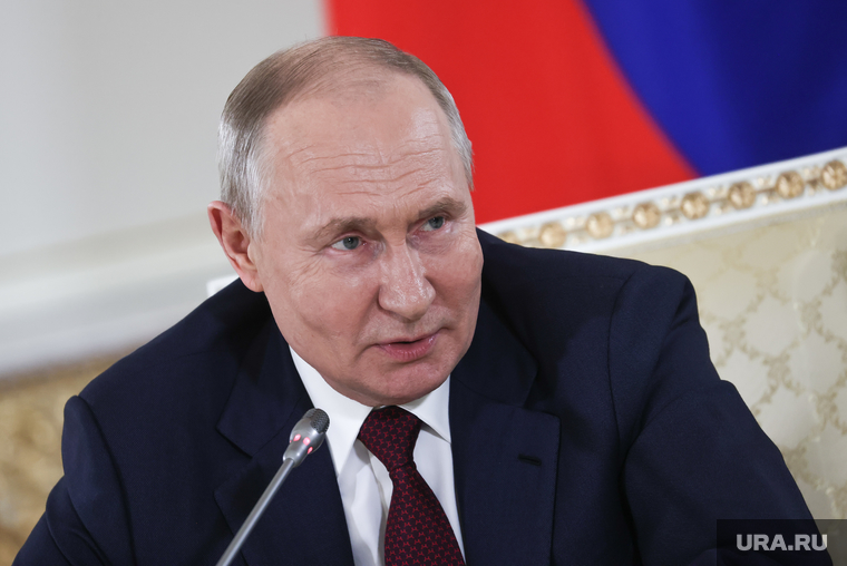 Президент России Владимир Путин на итоговой пресс-конференции саммита "Россия-Африка". Санкт-Петербург, путин владимир, топ