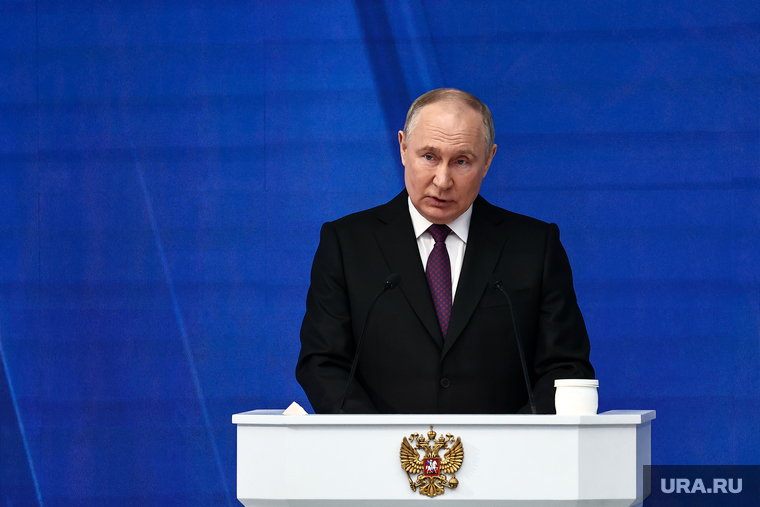 Владимир Путин на послании Федеральному Собранию РФ. Москва, путин владимир